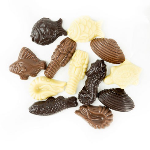 Fritures Chocolat Noir, Lait ou Blanc - 250g