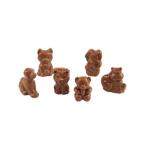 Mini Animaux Chocolat Noir, Lait ou Blanc - 15g