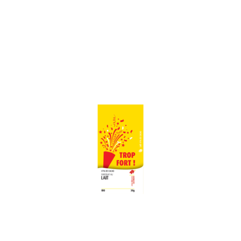 Mini Tablette "Trop fort" Chocolat au Lait 41% - 30g